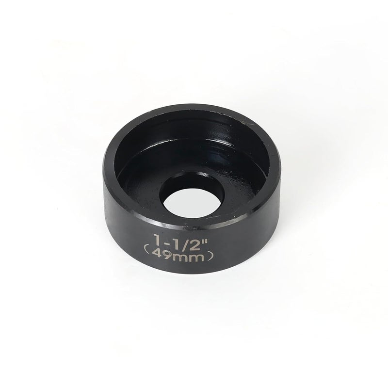 ZUVER 1-1/2" (49mm) Conduit Punch and Die Black Oxide Finish, Work with KO Tools Hydraulic Knockout Driver 3/4"-16UN Thread - Image 2